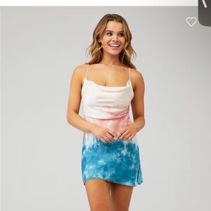 Rays for days Elle dress tie dye nwot revolve